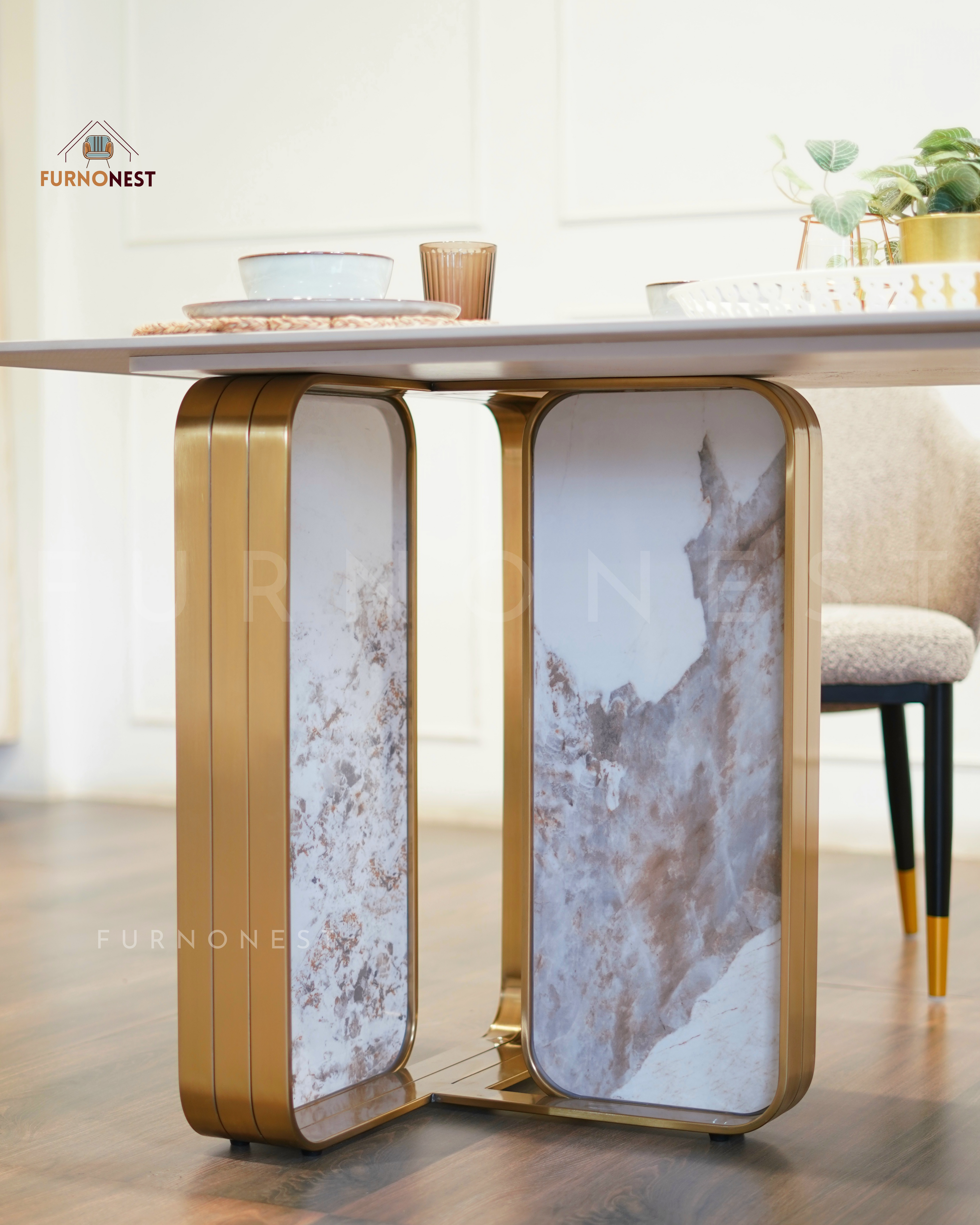 Furnonest Dining Table 6 Seater 013 (DNT6-013) without Chairs