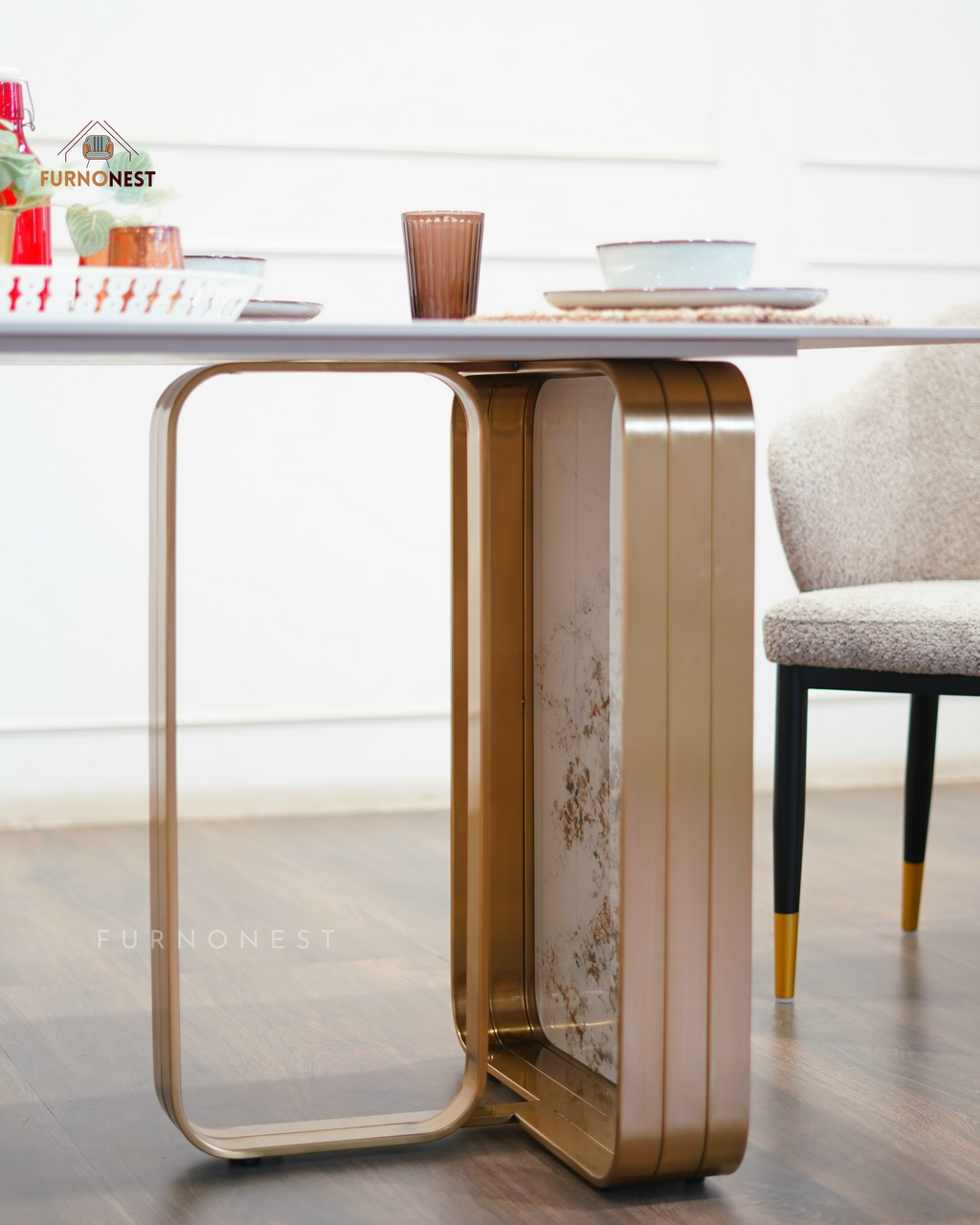 Furnonest Dining Table 6 Seater 013 (DNT6-013) without Chairs