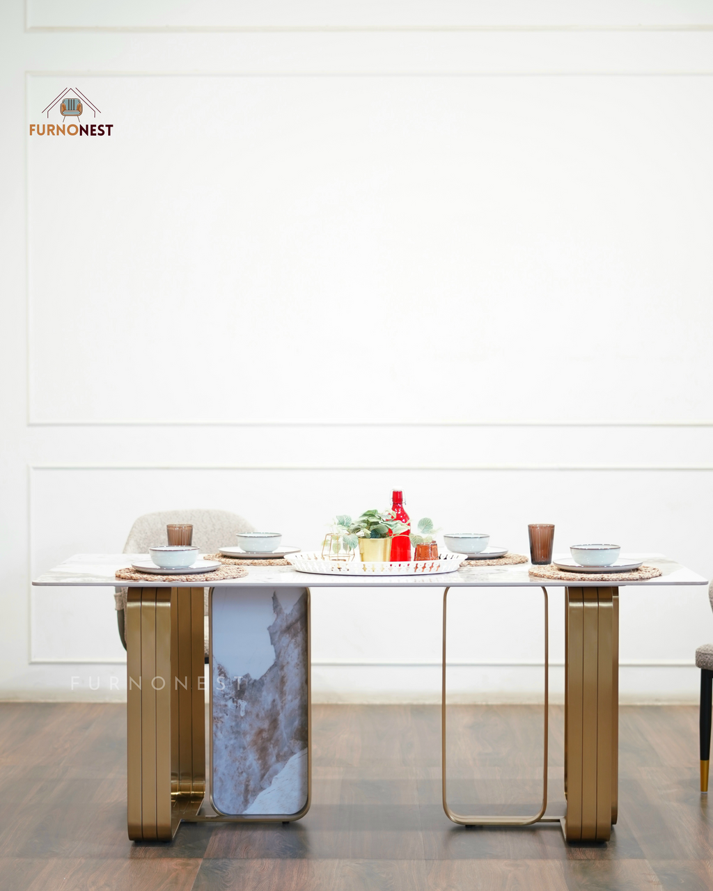 Furnonest Dining Table 6 Seater 013 (DNT6-013) without Chairs