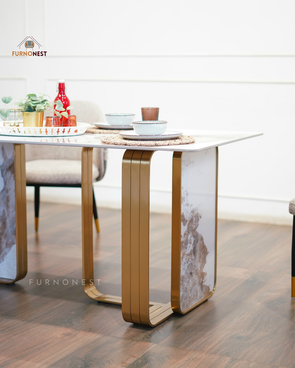 Furnonest Dining Table 6 Seater 013 (DNT6-013) without Chairs
