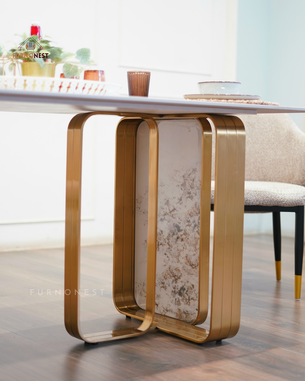 Furnonest Dining Table 6 Seater 013 (DNT6-013) without Chairs