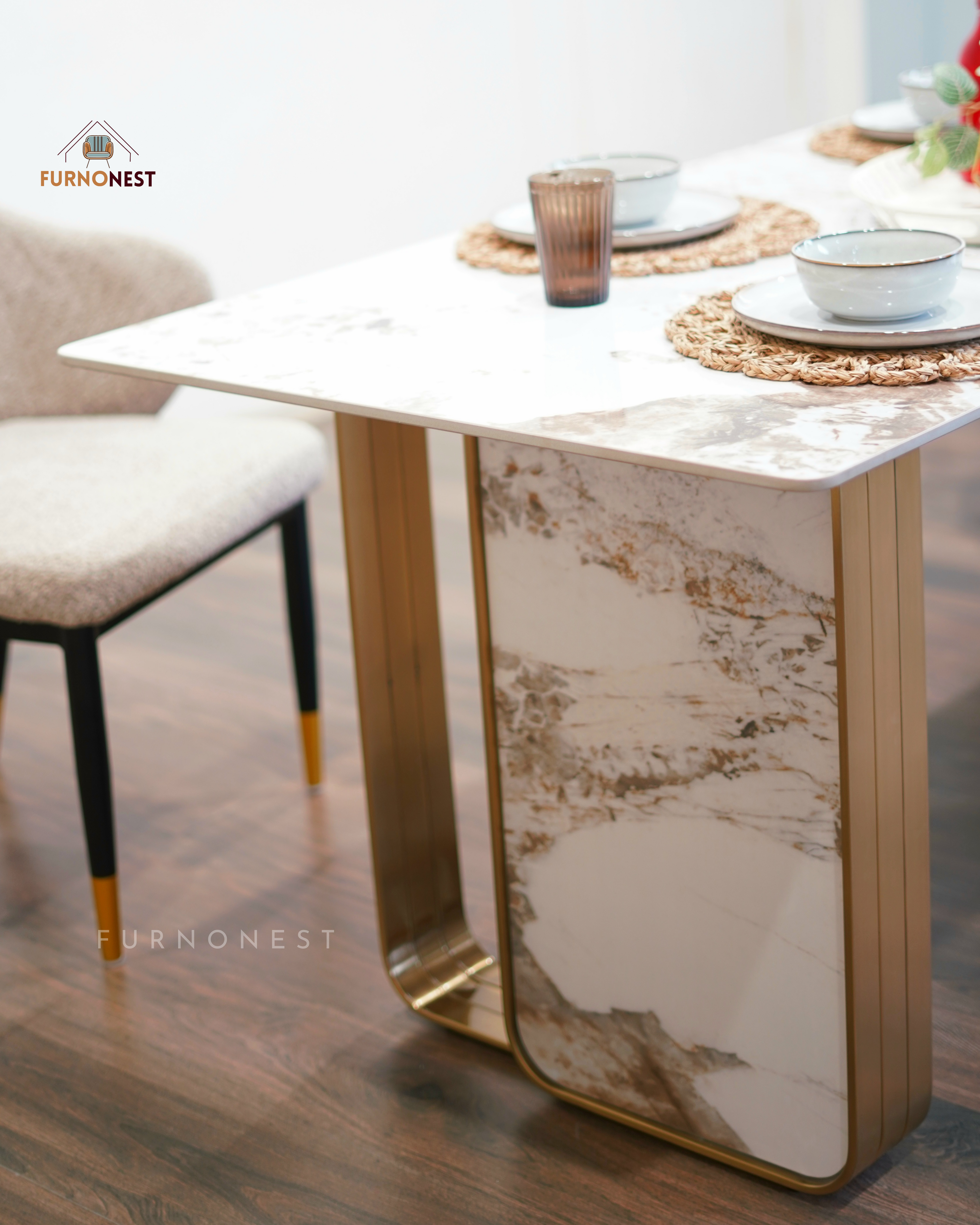 Furnonest Dining Table 6 Seater 013 (DNT6-013) without Chairs